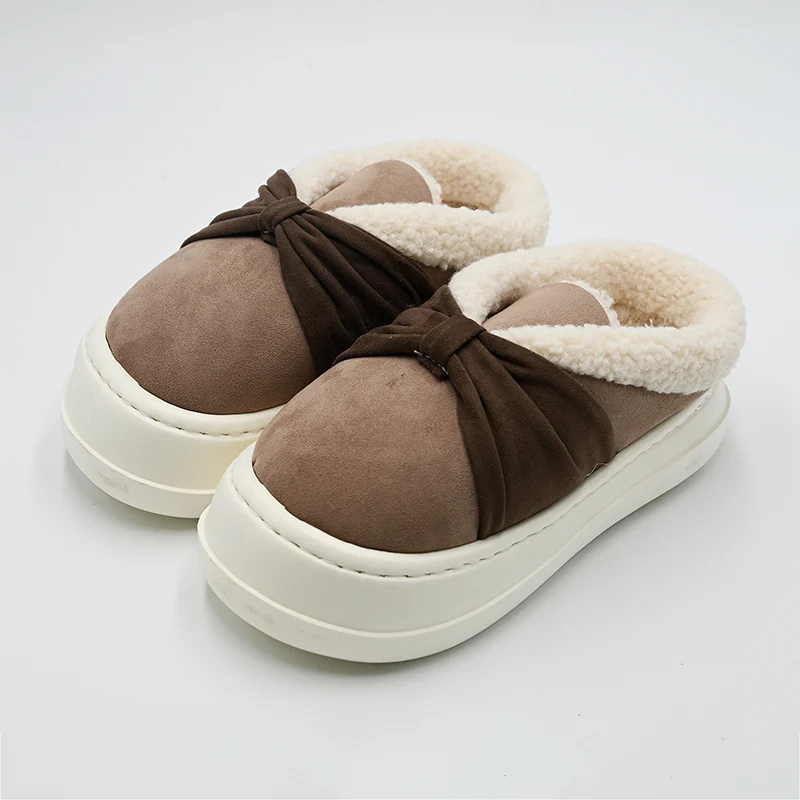 Boogknoop katoenen slippers