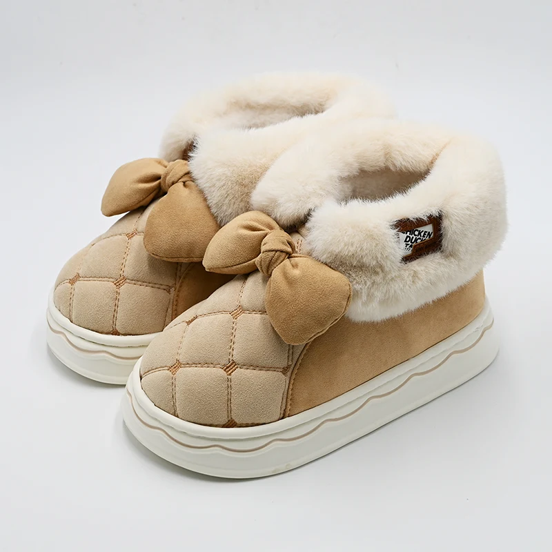 Bowknot Stitching low-top sneeuwlaarzen