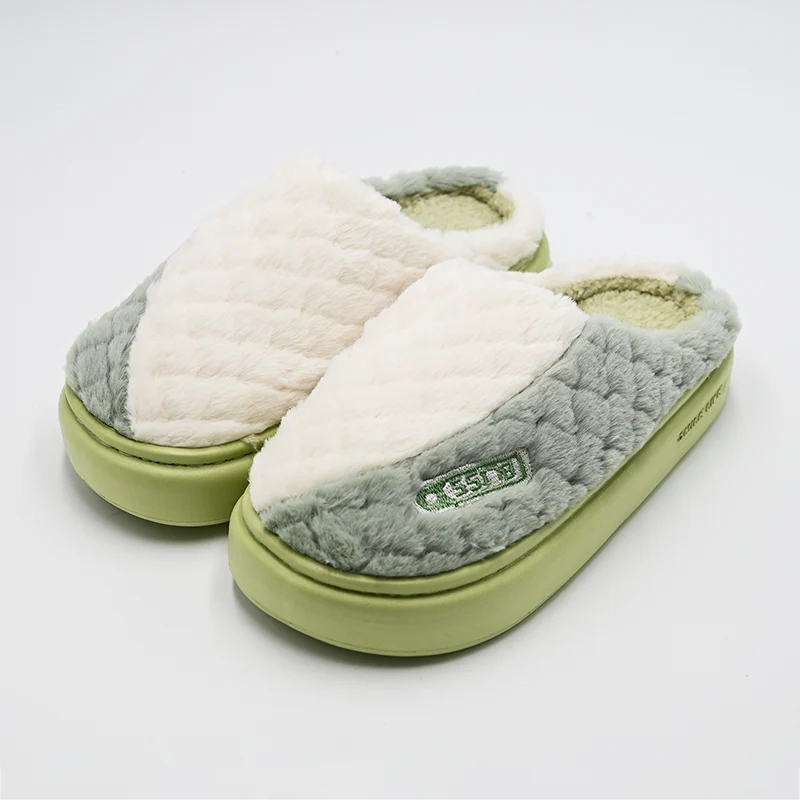 Kleine pluche halve slippers